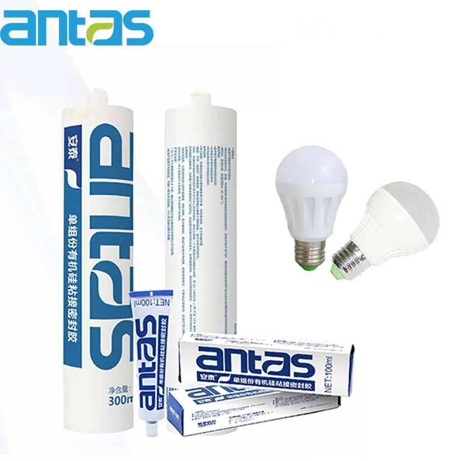 Antas Dealcoholate Fast Cured Silicone Sealant for Electron Component/ Electronics Solar Energy/ Industrial