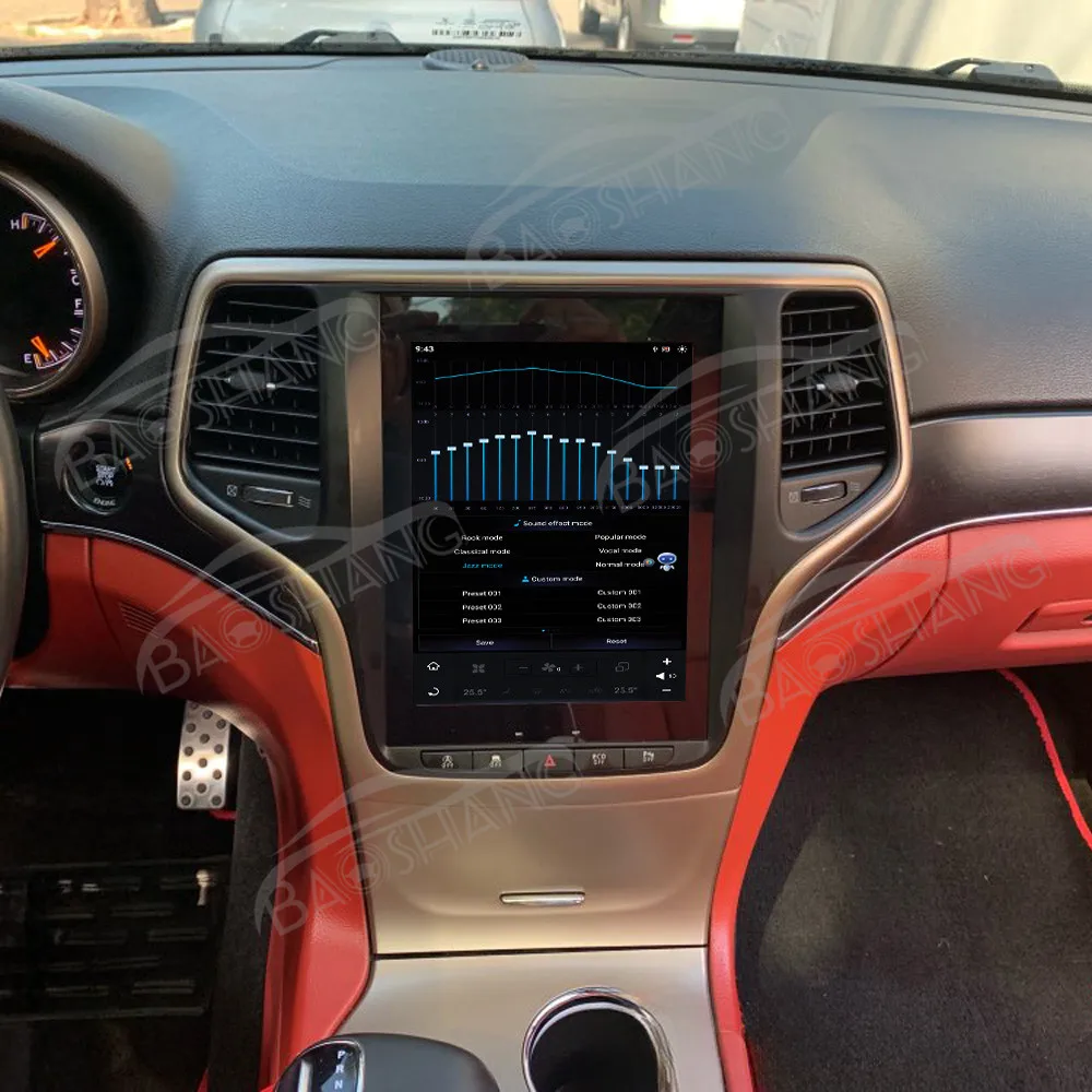 10 4 'Carplay для Jeep Grand Cherokee 2014-2018 автомобильное радио GPS навигация мультимедийный видеоплеер Tesla Style вертикальный экран