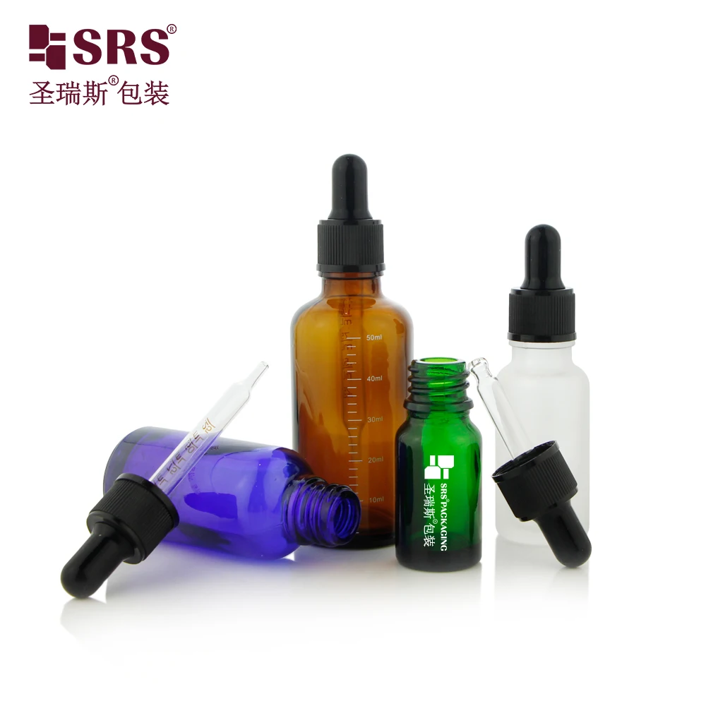 Ready to ship  amber clear green glass 30ml dropper bottle 5ml 10ml 20ml 50ml 100ml