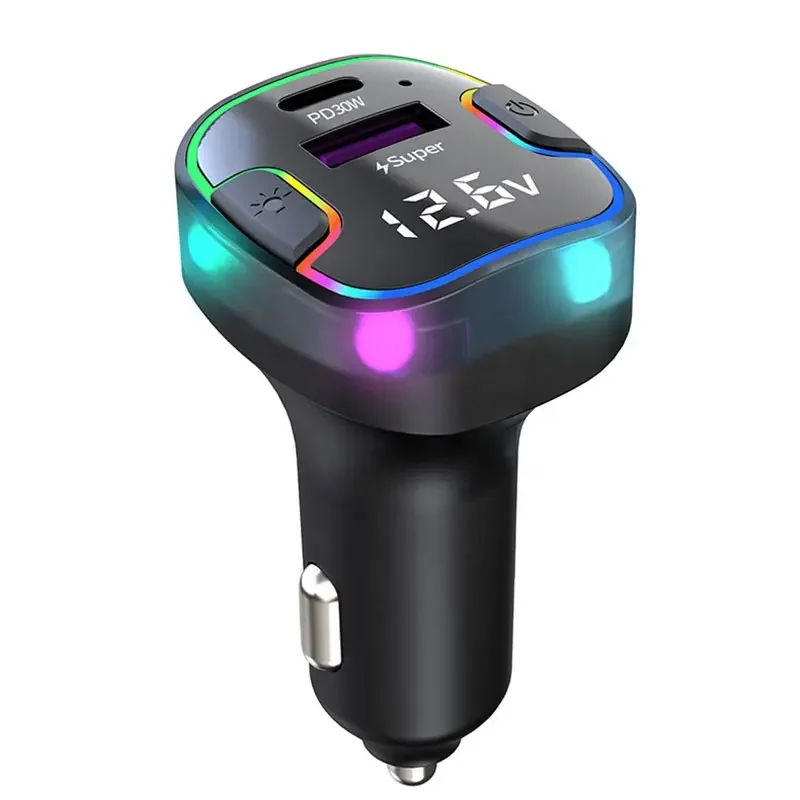 The new car type c charger TWS usb fast charge 30W USB Car Charger Quick Charge FCP SCP USB PD  for iPhone Samsung Oppo Vivo