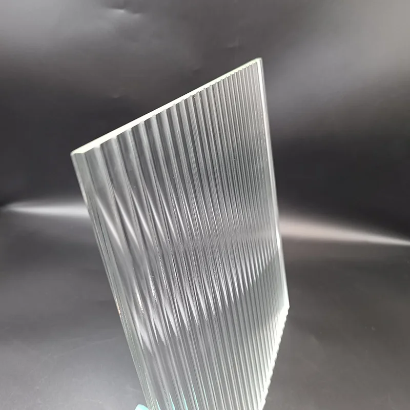 China factory low iron custom cheap price patterned glass panels ultra-white clear moru pattern decorative glass