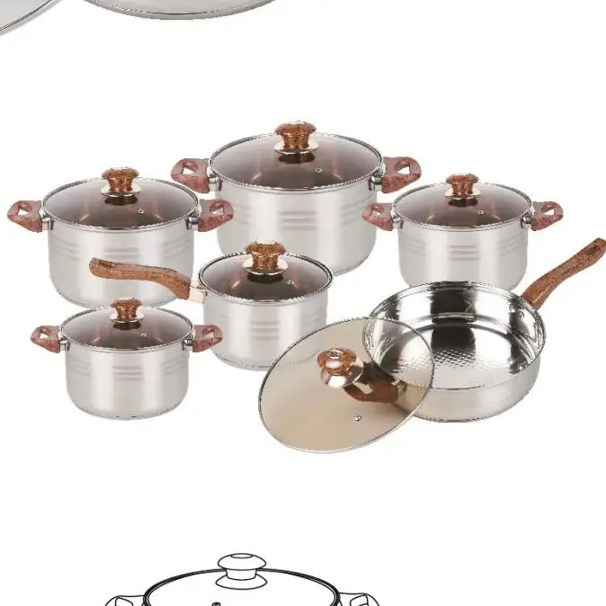 Made In China Masterclass Premium Cookware Kitchen Silicone Cooking Utensils Set Cookware NonStick Cookware Set