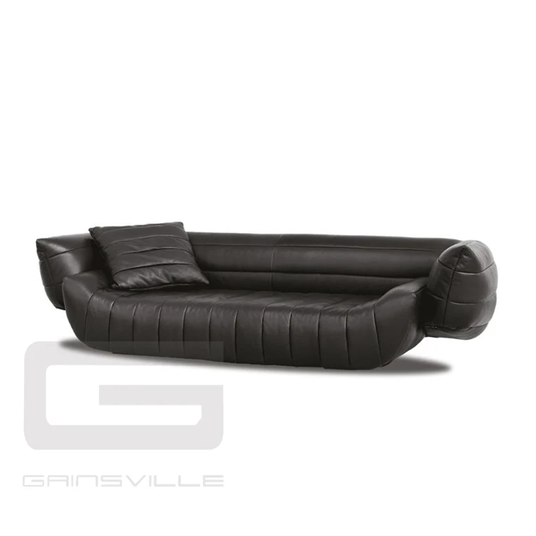 Gainsville Furniture Interior Decor Modern Designer Custom Furniture Black Upholstered Sofa