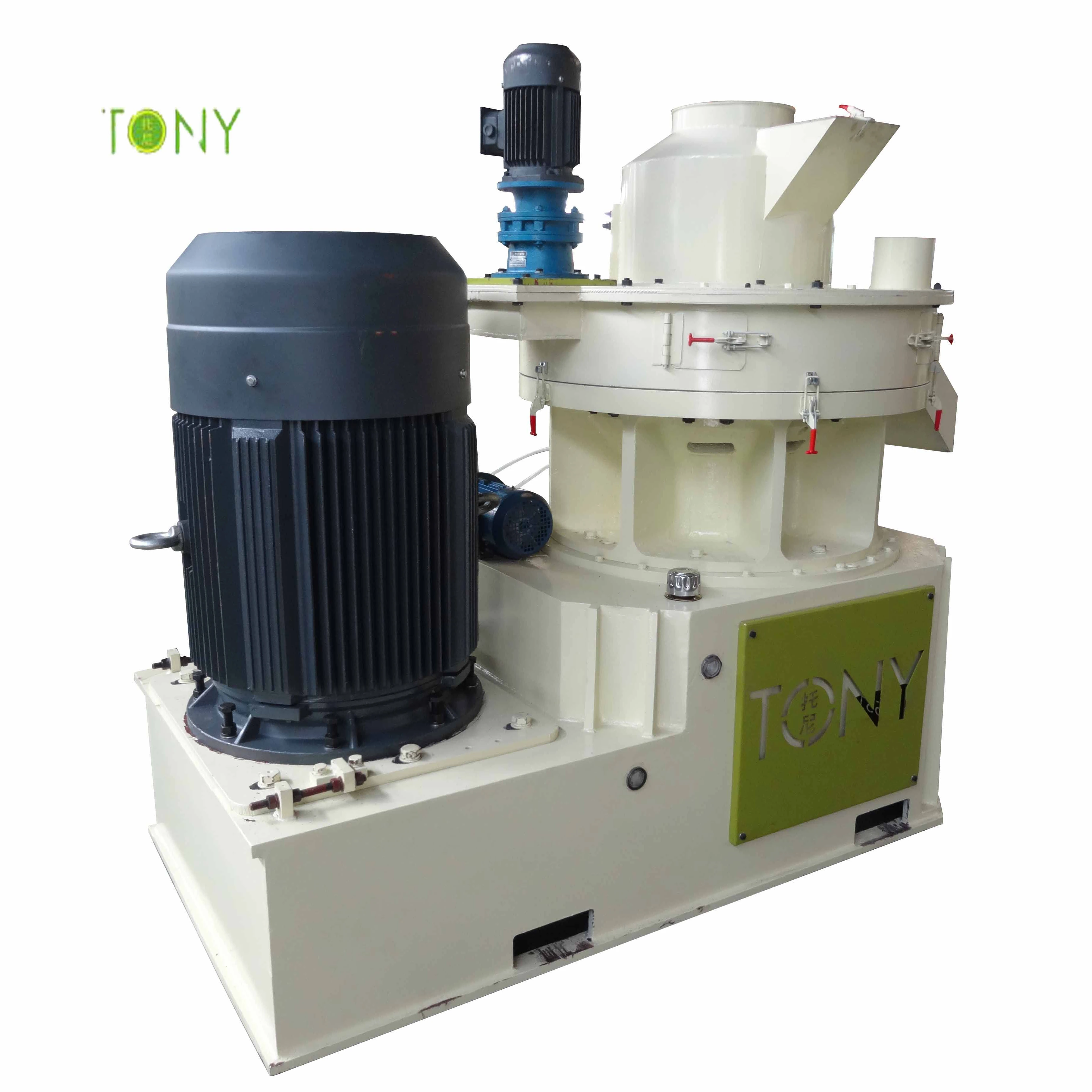 TONY hig technology big gear trassmission grain husk pellet press machine price
