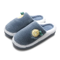 Winter cute cotton slippers anti-slip plush warm indoor male and female home slippers