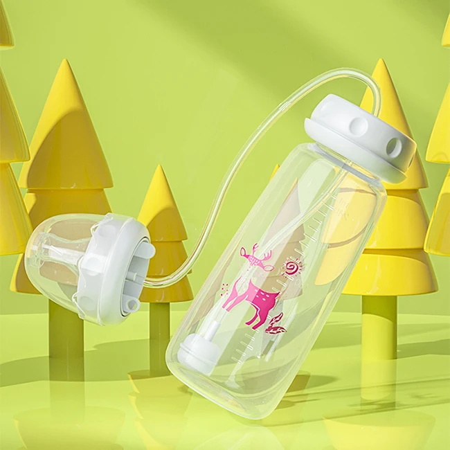 hot Selling Baby Products Hands-Free Baby Bottle 240ml Standard Neck baby feeding bottle BPA free