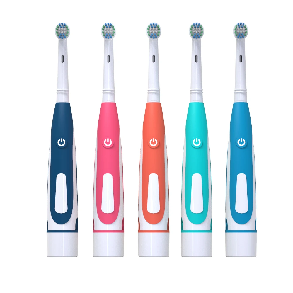 Factory Customized Compatible Oral Bristle Battery Rotate Dupont Nylon Soft Bristles Electric Tooth brush