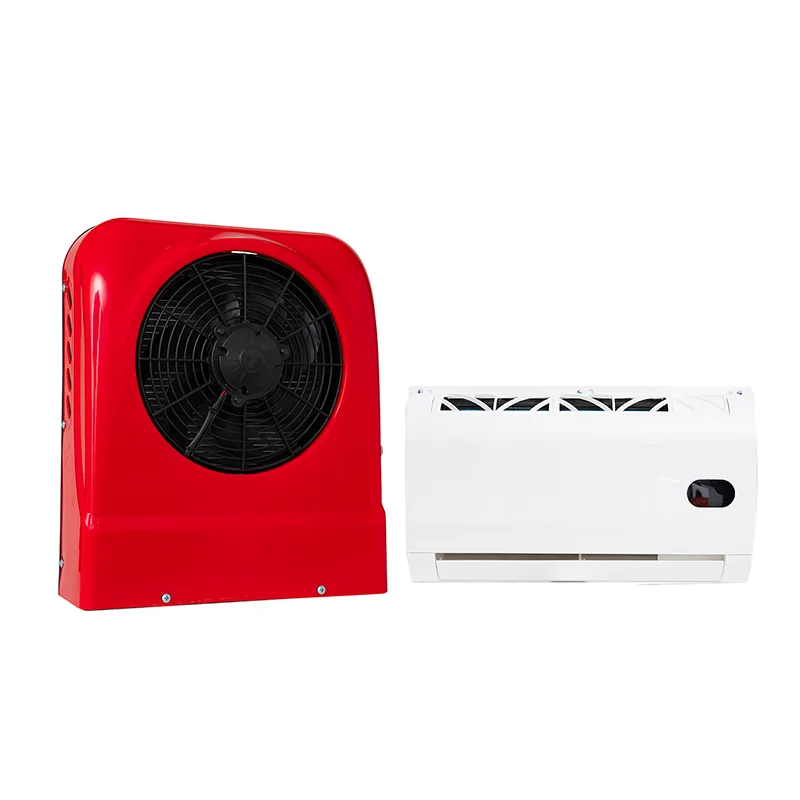 12v/24v Auto Air Conditioning Electric Parking Cooler Van Car Air Conditioner For Engineering Machinery Excavator Truck