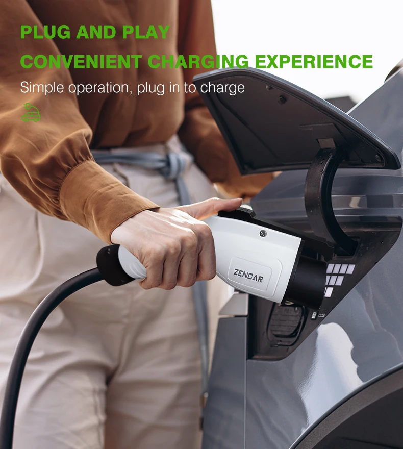 Portable ev charger different current switching electric car charger for electric vehicle cars with sae j1772