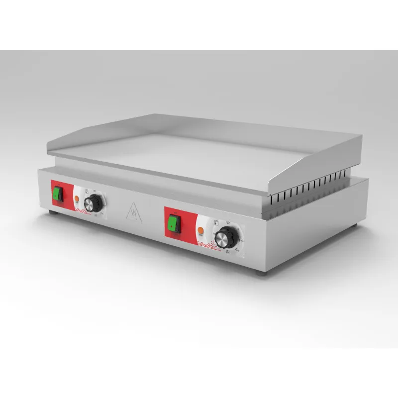 Stainless Steel Full Flat Grill Electric Griddles Adjustable Thermostat with Cut off Outdoor Household Use Barbecue Equipment