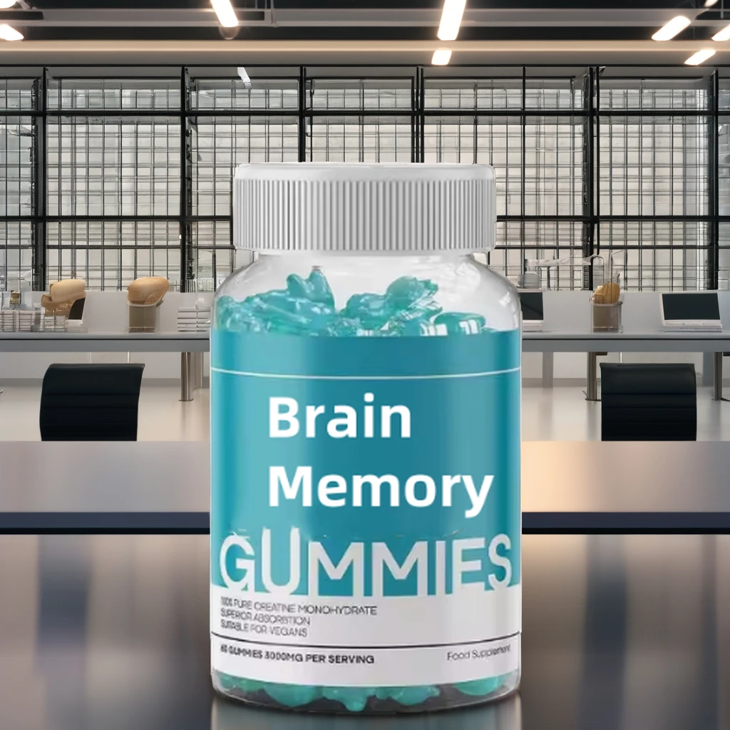 ODM/OEM Brain Booster Supplements Memory Energy Focus Gummies Herbal Supplements for Improved Cognitive Function and Focus