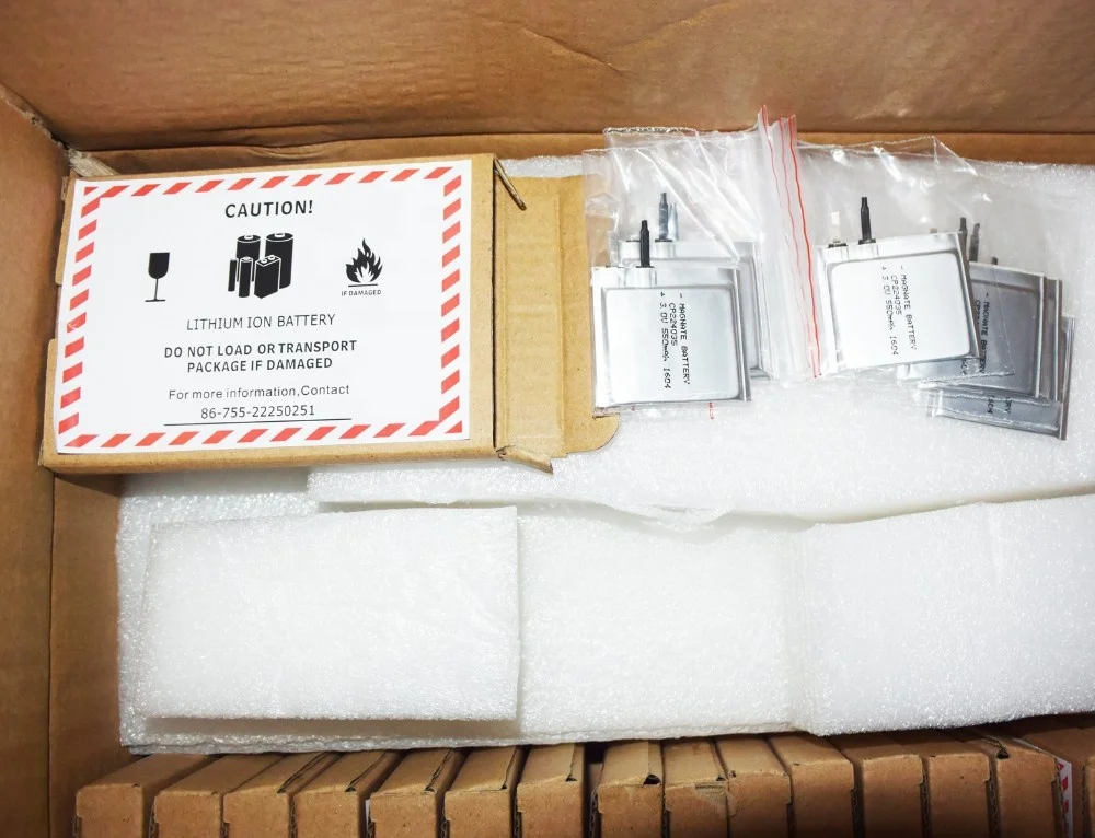 Li/MnO2 мягкие батареи CP502440 3,0 в 1200 мАч с разъемом JST