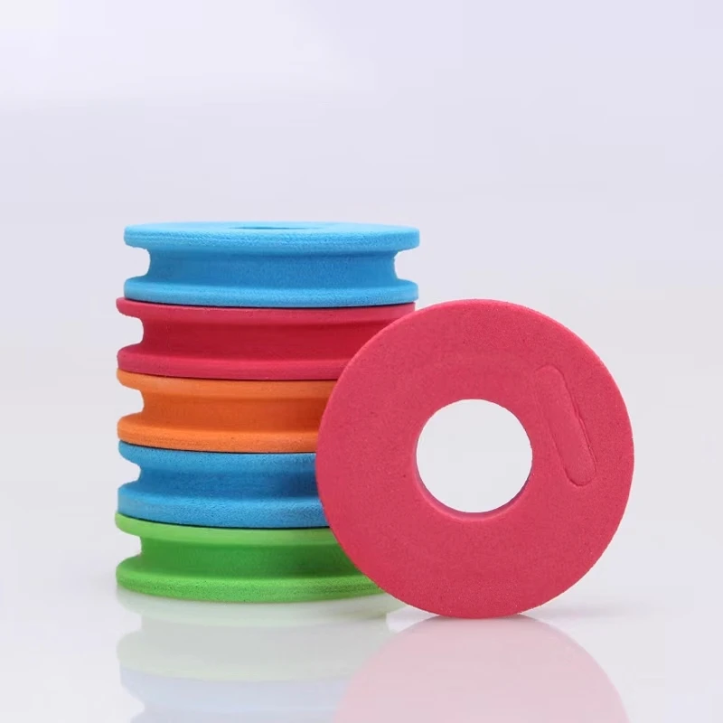 Round EVA foam winding board hook fishing line holder bobbins