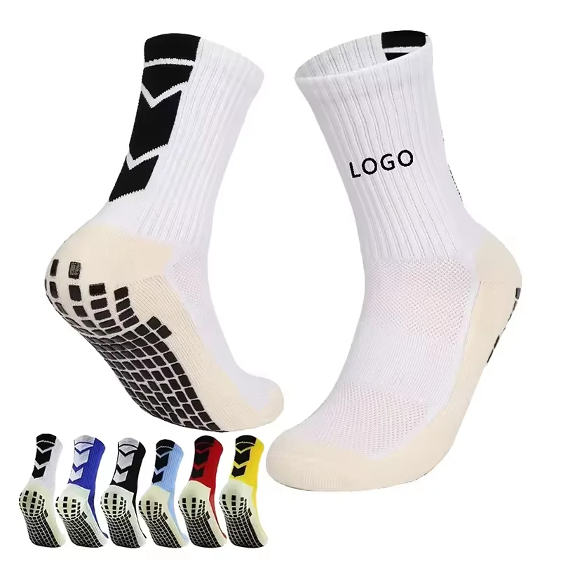 Customized Football Anti slip Pair Grip Distribution Sports Cotton Comfortable Football Socks Anti slip Sports Socks