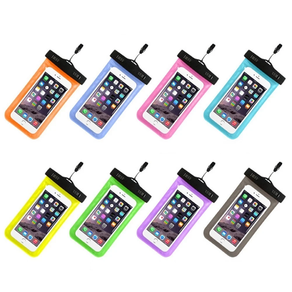 High quality waterproof Cell Phone Case Bag Pvc  Smart phone clear pouch  Case Waterproof Phone Case Bag with lanyard