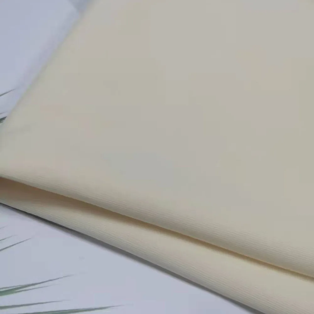 Надежное качество, однотонная дышащая трикотажная ткань из 90% хлопка, 10% спандекса для пальто и курток