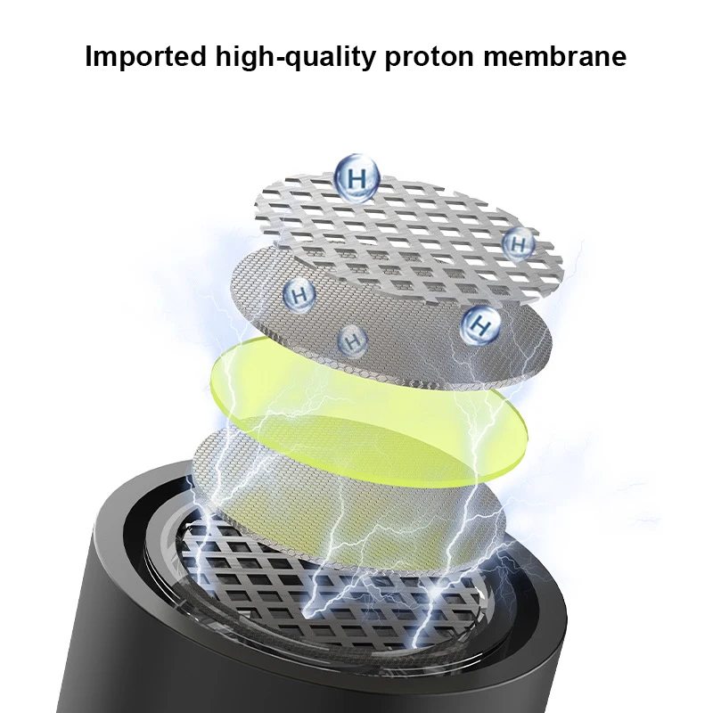 3000PPB/time IP67 ODM OEM  Hydrogen-rich H2life Glass Bottle Hydrogen Water Maker Generator Water Bottle