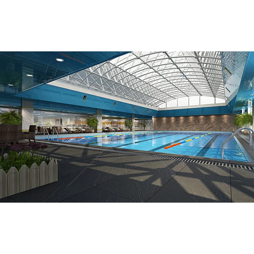 SAFS High-Quality Waterproof and Weather-Resistant Steel Structure Swimming Pool Roof | Custom Design Available