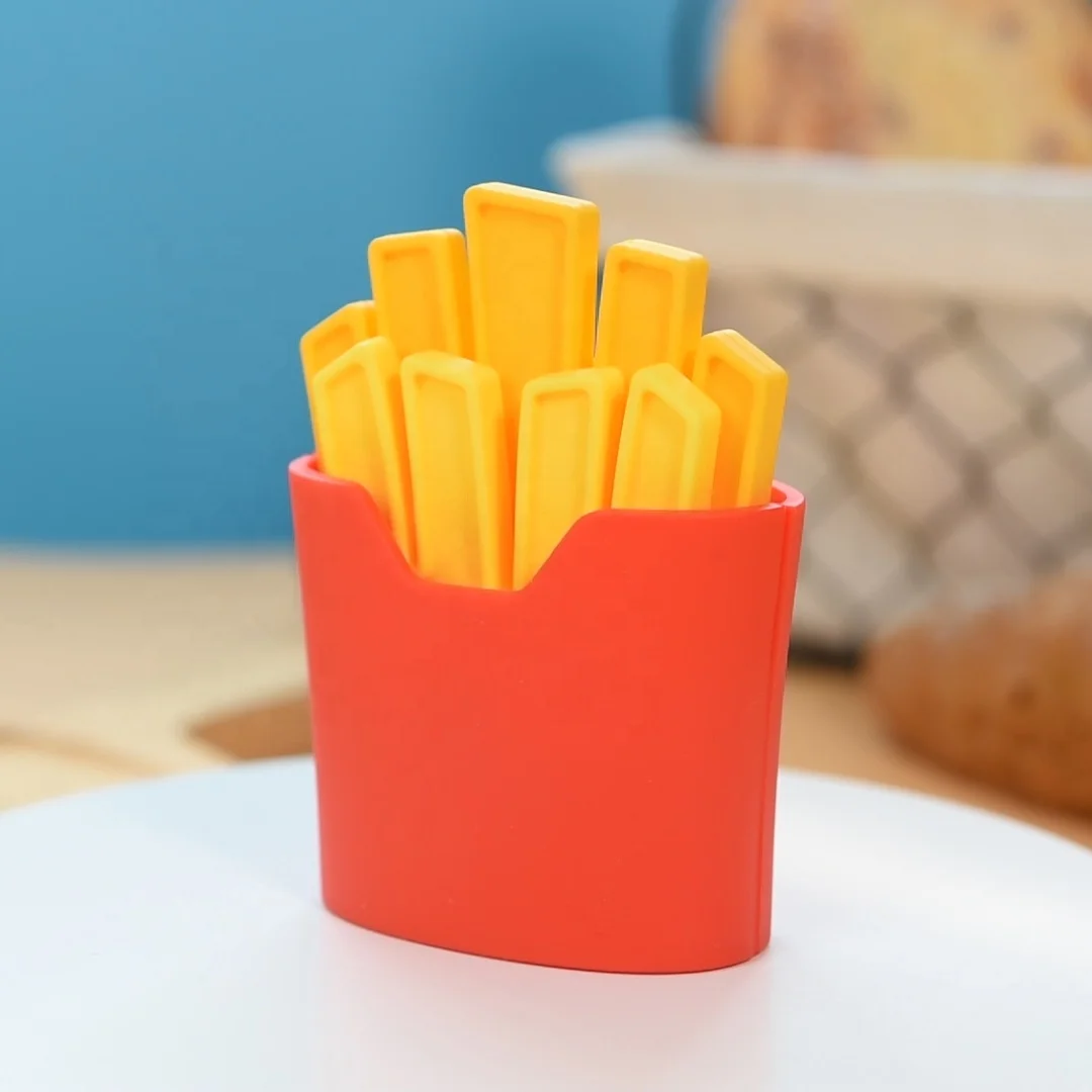 Silicone Hamburger Stack Fun Puzzle Building Blocks Toys Children Customizable Logo Early Education Enlightenment Color Box