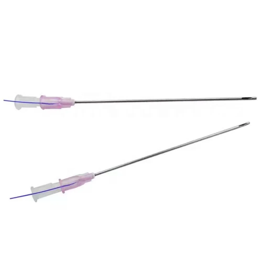 
21G 60mm W blunt cannula needle cog fios de pdo thread lift for face lifting korea 