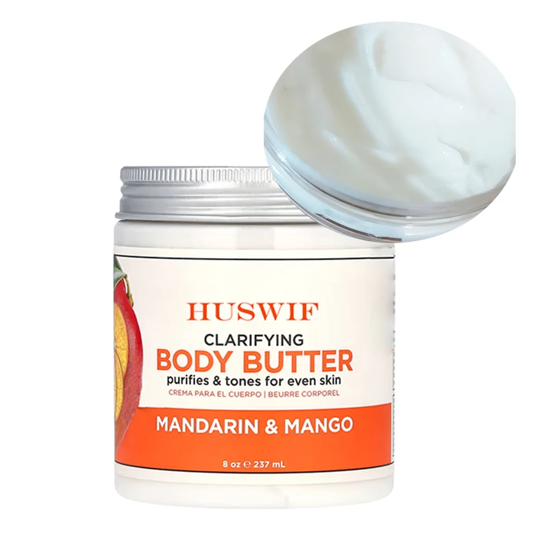 Private Label Wholesale Pure Natural Moisturizing Organic Lighting Rose Shea Mango Whipped Natural Organic Body Butter