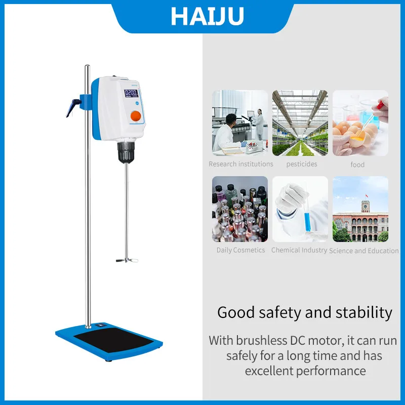 HAIJU LAB 20L 40L 60L 100L LCD Display Laboratory Digital Overhead Powerful Chemical Electric Stirrer