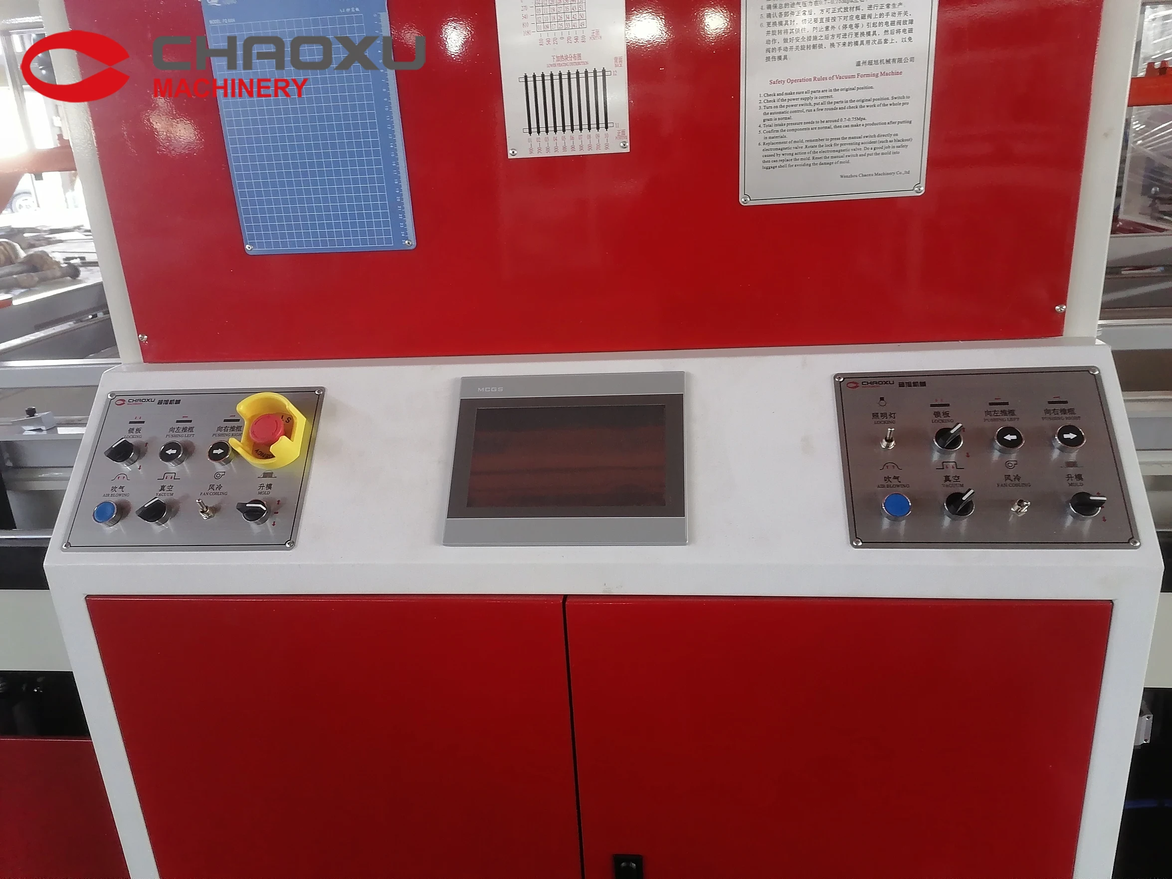 CHAOXU Desktop Vacuum Forming Machine For Thermoforming Abs Pc Suitcase Sheet