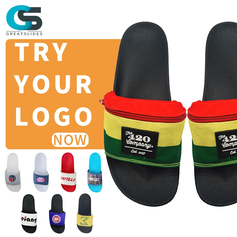 Greatslides Slides Men Luxury Slippers De Hombre Gym,Fashion Slippers Men Recovery Sandal Eva,Pantoufle Homme Mens Sport Sandals