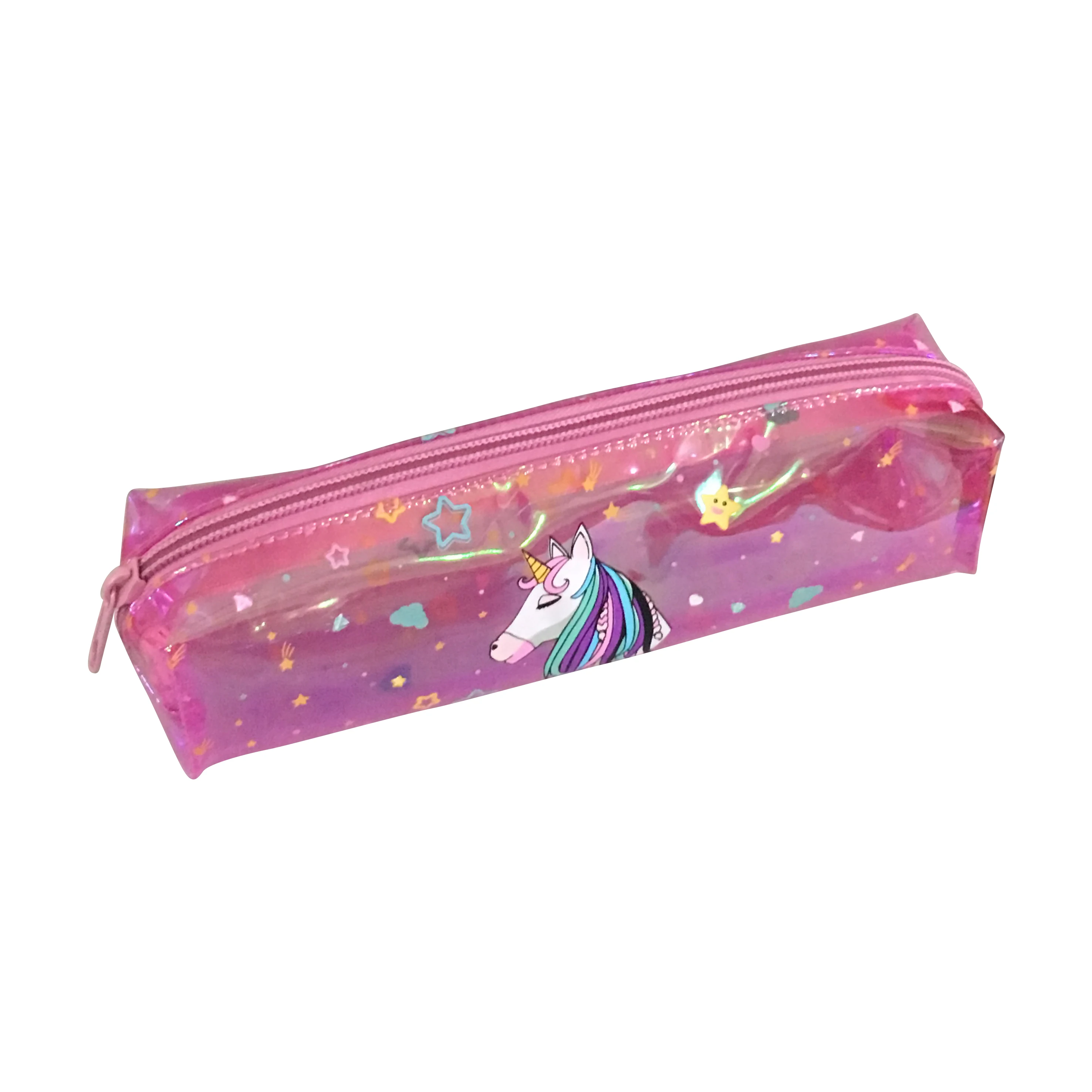 Cute Kids School Holographic unicorn Pencil case Bag