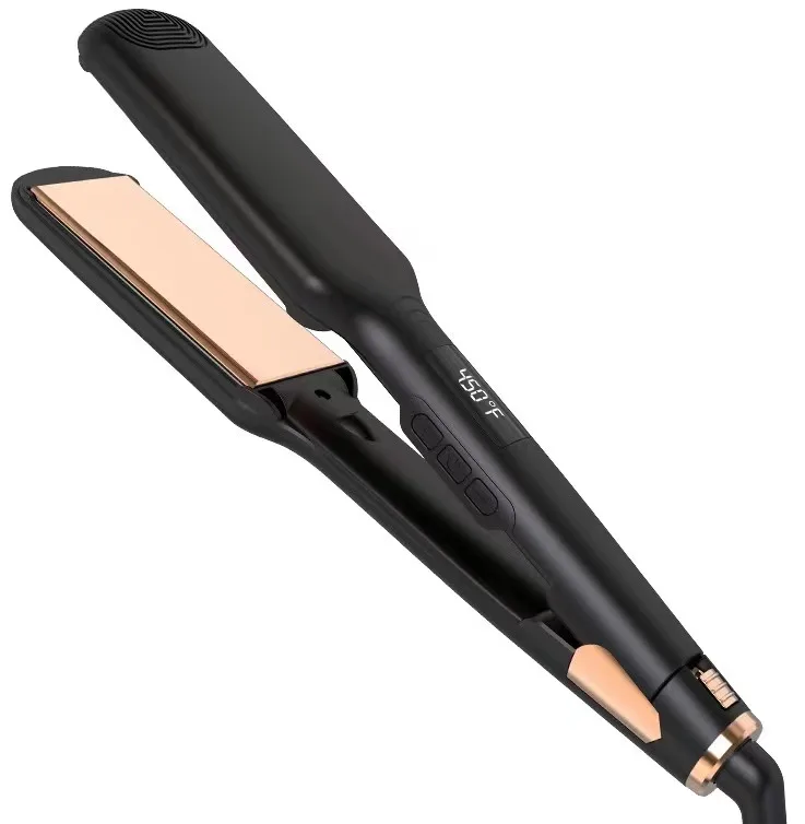 SMET Private Label Flat Iron  Professional Hair Straightener Hair Ion Ceramic Plate LCD Indicator Flat Iron