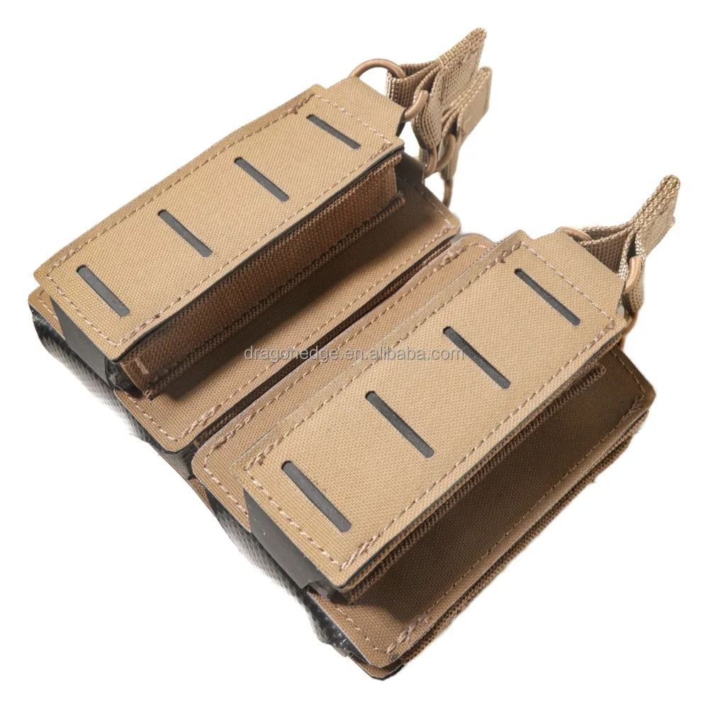 SPARK TAC Laser Cut Magazine Pouch Customized Tactical equipment Magazine Pouch,Coyote Brown