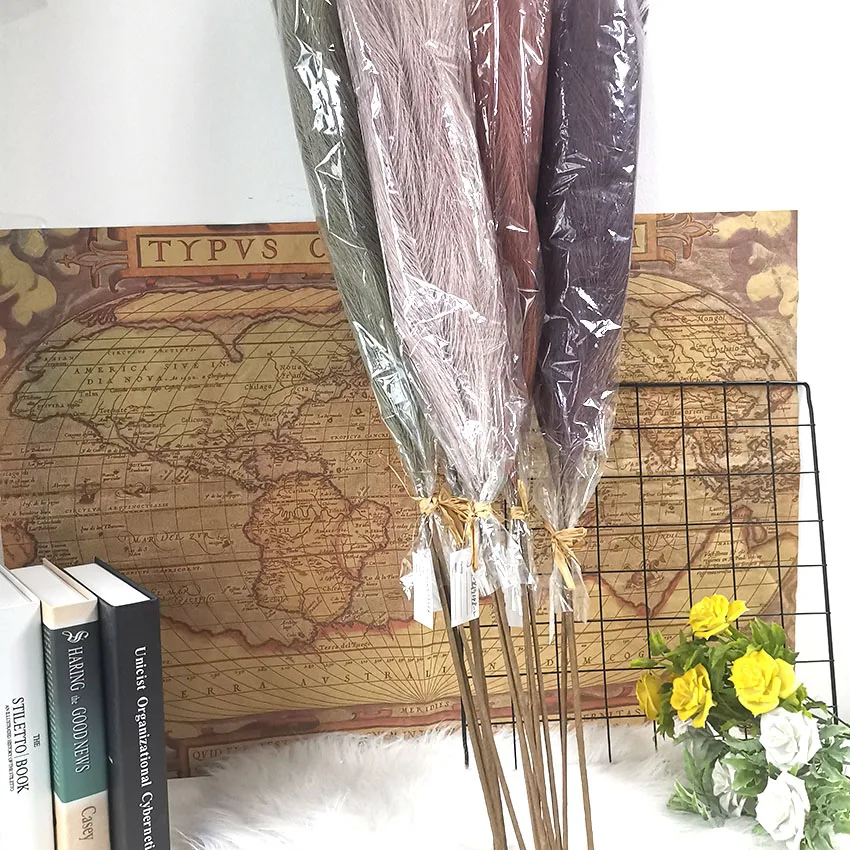 Высокое качество для свадебных приглашений большие сушеные Искусственные цветы пампасы трава пампасы Подгонянные пампасы трава