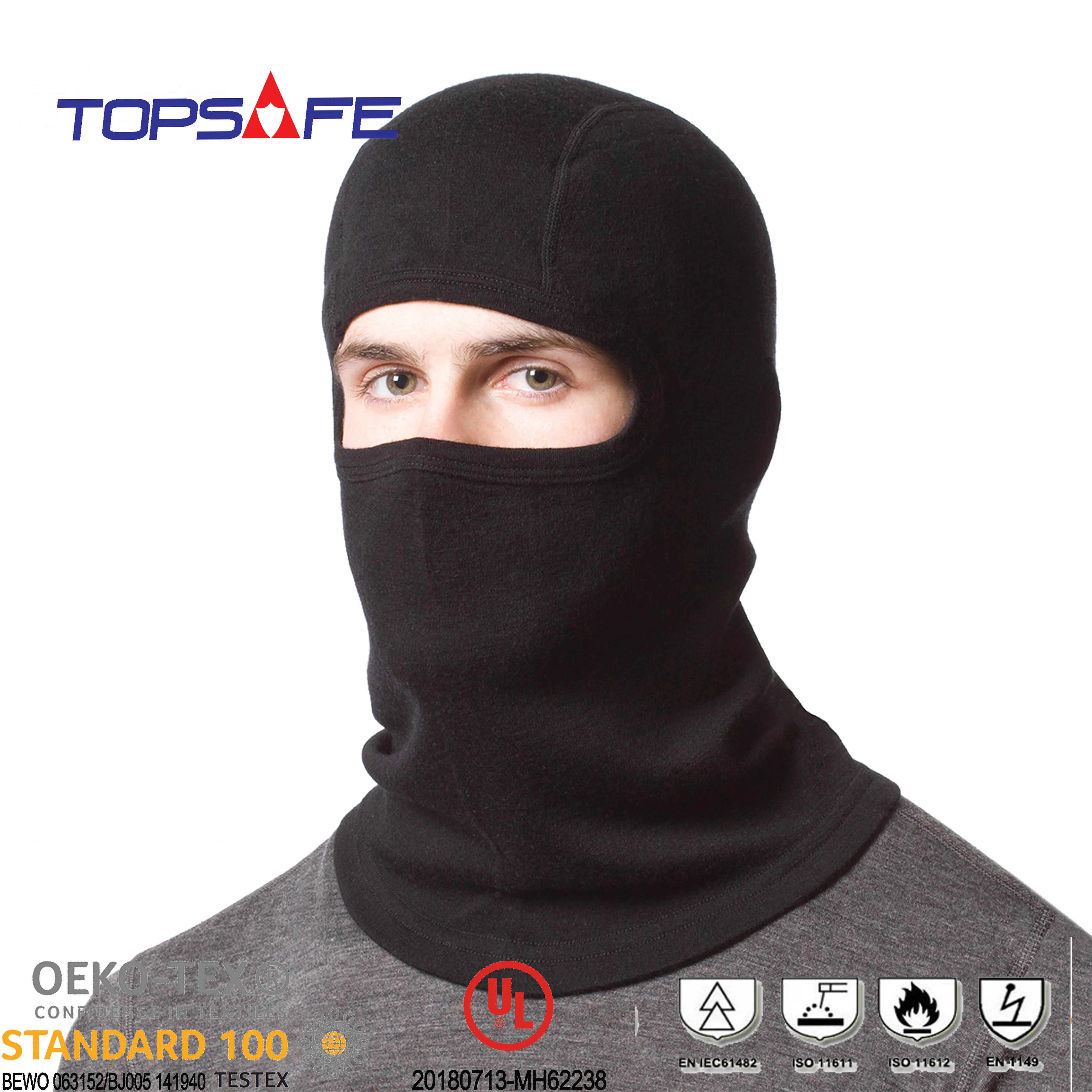 Wholesale flame retardant aramid viscose  balaclava hood