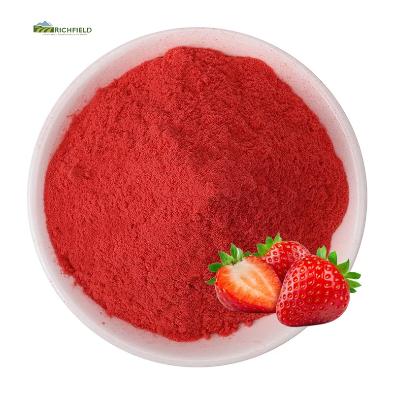 Private Label Top Quality Soluble Freeze Dry Fruit Powder Organic Freeze Dried Strawberry Powder