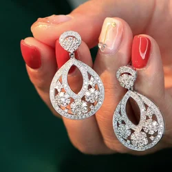 2.3ct Jewelry 18k Earring With Real Diamond Exquisite trend fashion stud earrings natural  diamond 18k solid gold earring