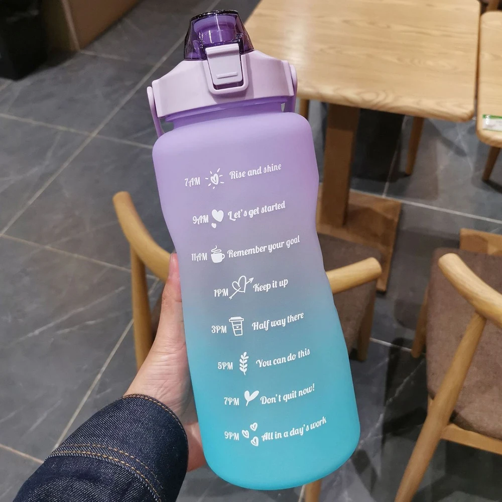High Quality 2000ml Large Capacity Sports Water Bottle Plastic Sport