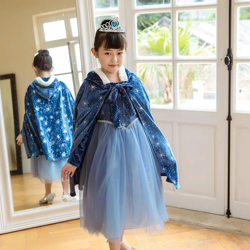 Floral Girls Princess Party Dresses For 3-12 Years Puffy Tulle Trailing Xmas Elegant Children Clothing Birthday Wedding Gown