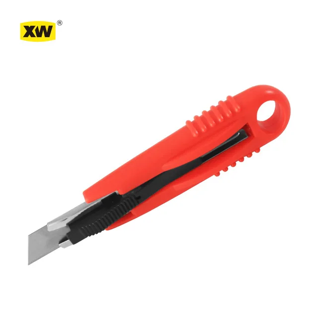 ABS pocket plastic ergonomic handle retractable safety knives
