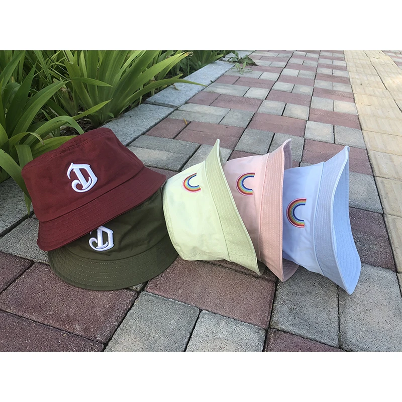 
new design custom wholesale cotton personalized service bucket hat custom logo 