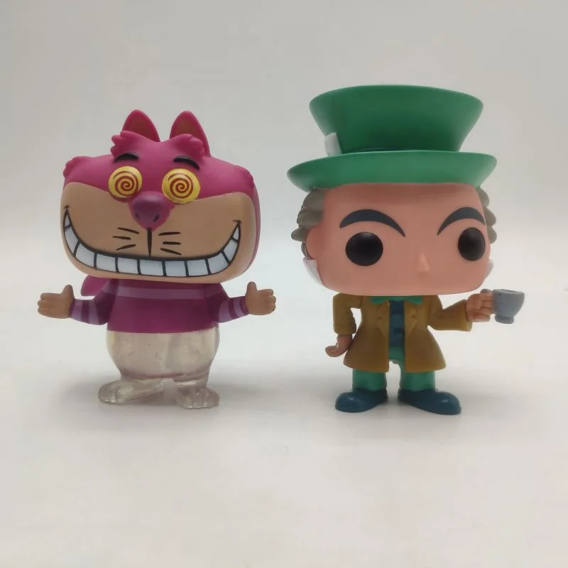 Funko Pop 35# CHESHIRE CAT 36# MAD HATTE Action Figure Toys Vinyl Figurine Collection Model Doll Gift Desktop Ornament Wholesale
