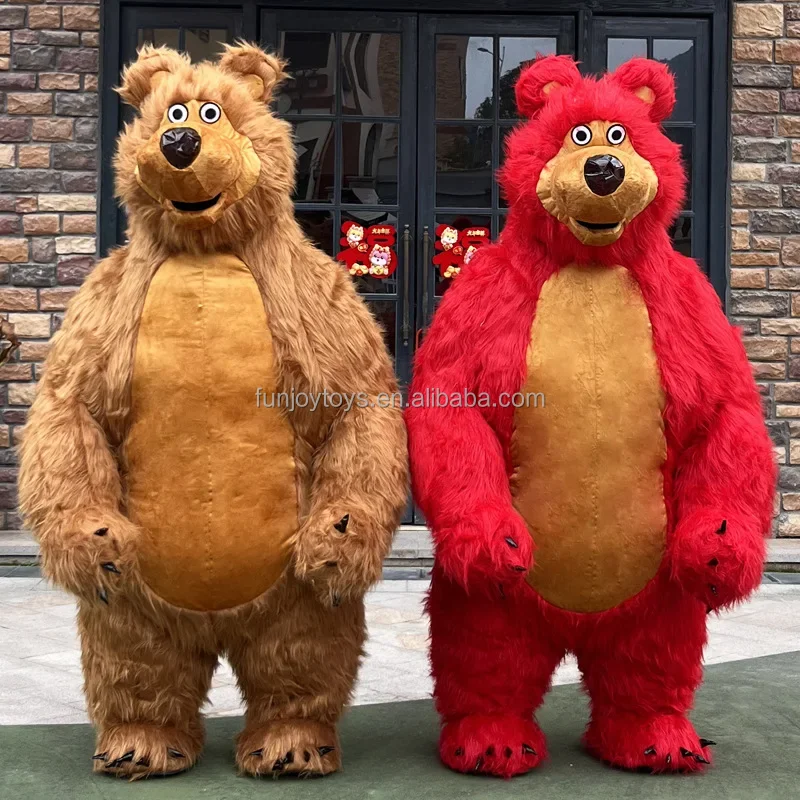 Customizable Animal Mascot Costume White Bear Movie Character Christmas Inflatable for Adults