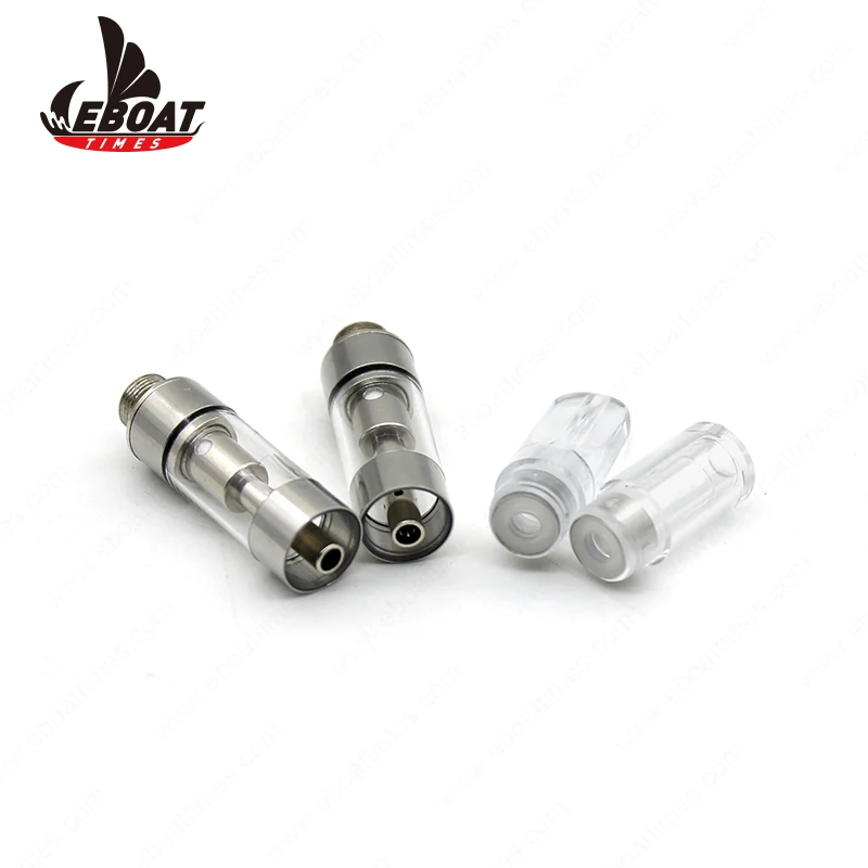 
2020 Wholesale Eboattimes 0.5ml/1ml C10 510 glass cbd oil vape pen Cartridge usa thick oil cartridge 