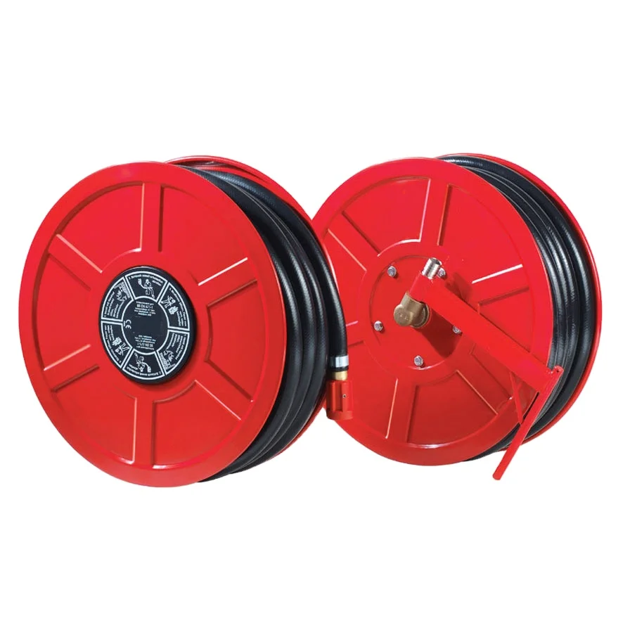 BS EN 671-1:2012 standard Fire Hose reel 36M X 19MM/25MM BSP spray/jet/off fixed Fire Swing Hose Reel