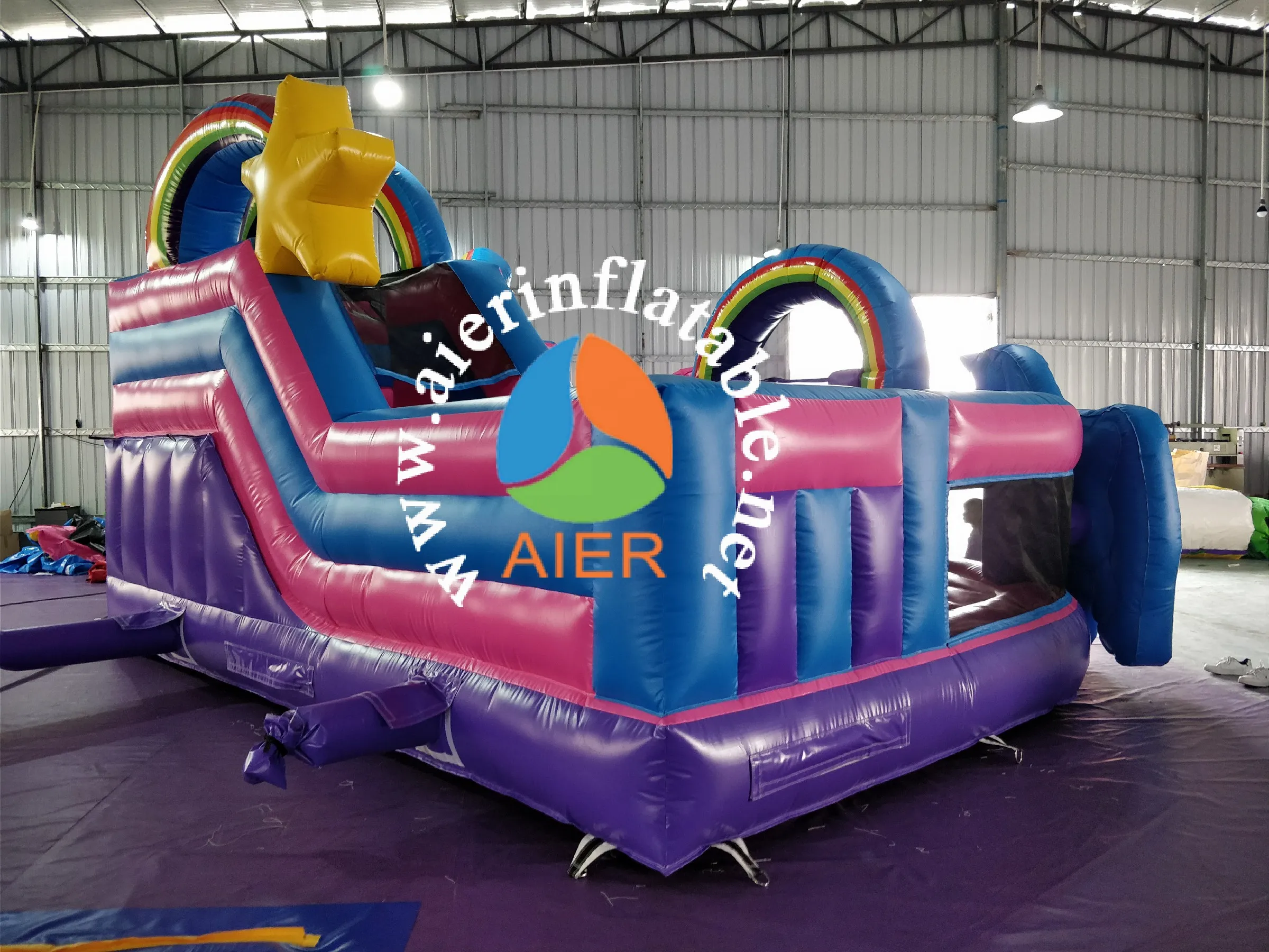 Самые популярные надувные отказов замок/хорошее качество Единорог funland для детей