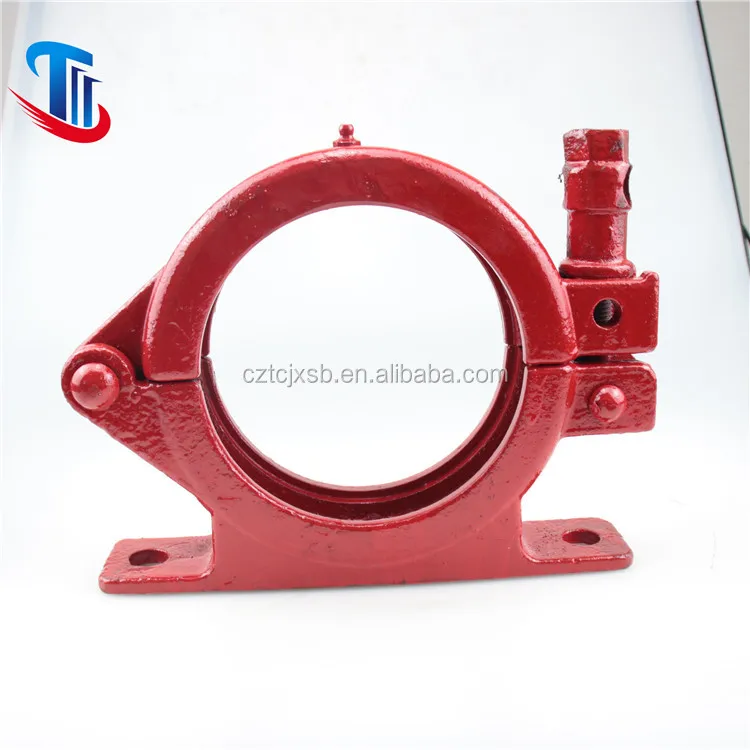 concrete pump pipe clamp with pedestal support coupling 5 inch DN125