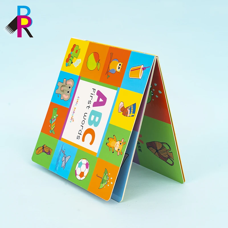 Custom High Quality English Kids Children Learning Book Printing Coloring Educational Baby Board Book