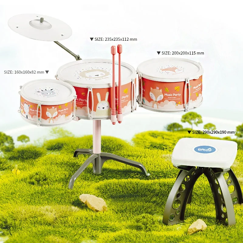 Kids toy drum play set jazz drum toy musical instrument for toddlers