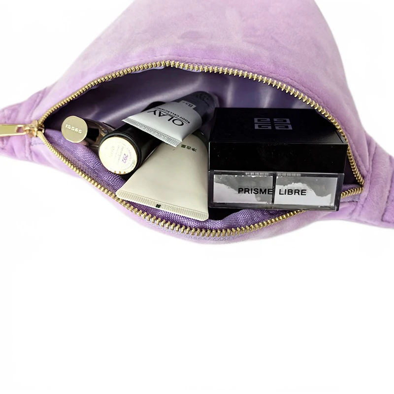 Customized Crossbody Bags Women Running Belt Waist Bag Sport Spandex super soft Fanny Pack Waist Bum Bag with Adjustable Strap