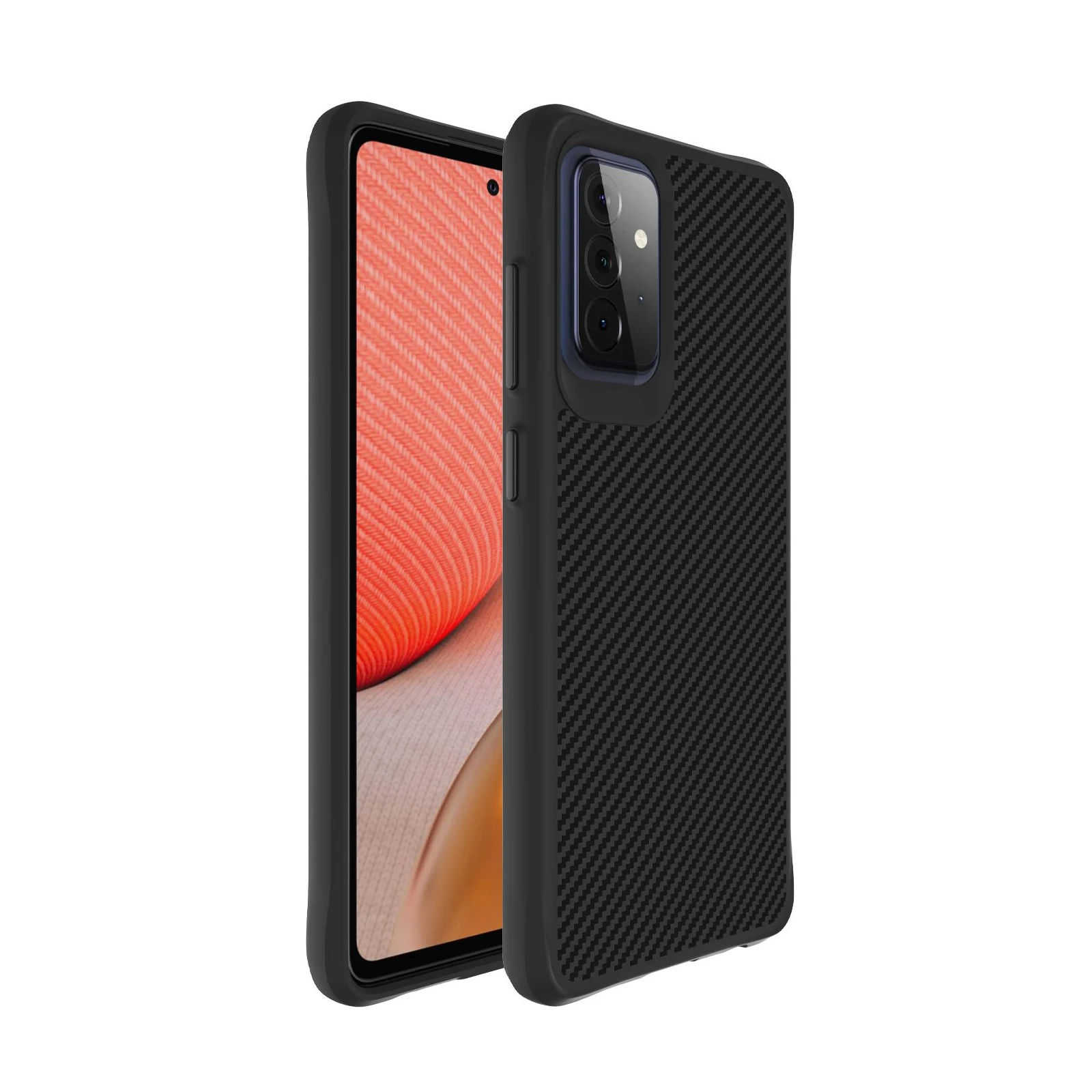 
Light Soft Carbon Fiber Slim Phone Case for Samsung Galaxy A02 A31 A32 4G A42 A51 A71 A52 A72 5G 2021 