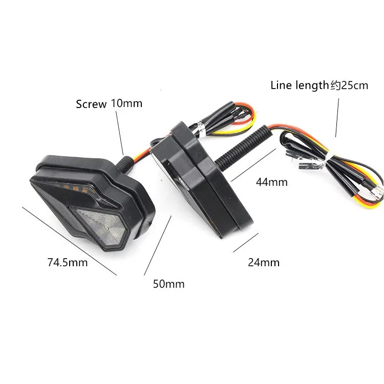 Accessories Led Skull Taillight Turn Signal Lights DC 12V Spirit Beast Body Lamp L23 Bicycle Color Signal Line